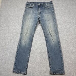 Levis 511 Men's 32x32 Slim Fit Blue Denim Jeans Grunge Casual Work